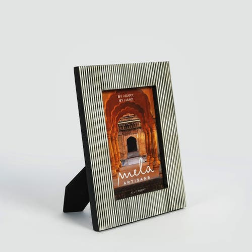 Mela Artisans Pinstripe Inlay Picture Frame In Multi
