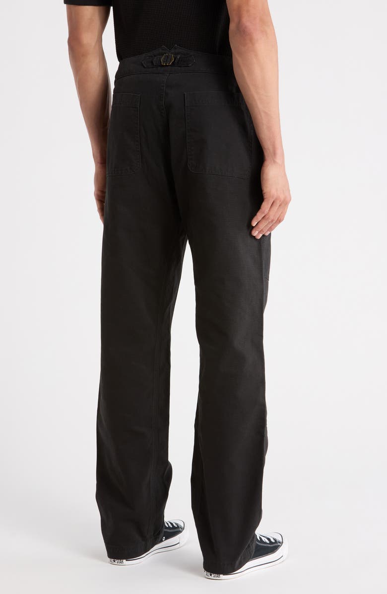 Imperfects Courier OG Fit Organic Cotton Canvas Chore Pants, Alternate, color, Obsidian