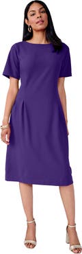 Jessica London Crepe Fit and Flare Dress