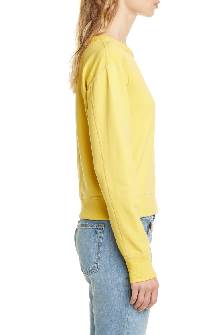 Be Kind Embroidered Sweatshirt, Alternate, color, YELLOW
