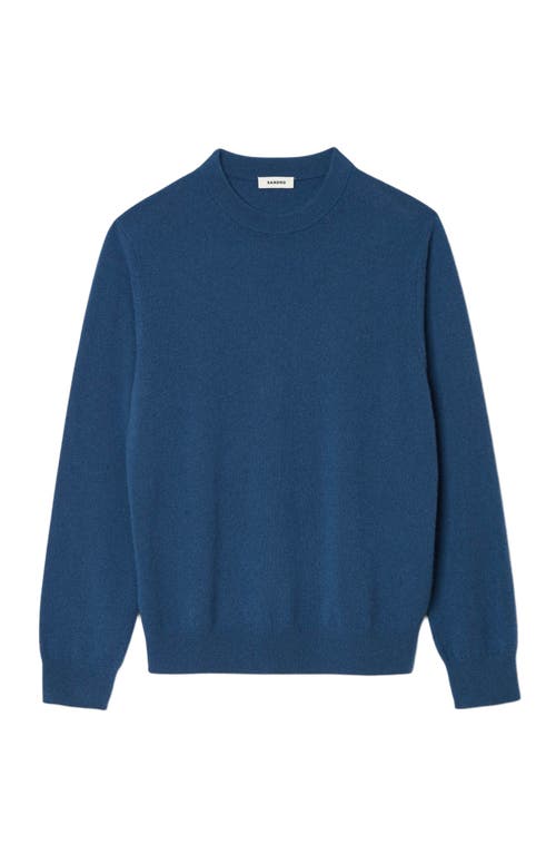 Sandro Cashmere Sweater In Blue