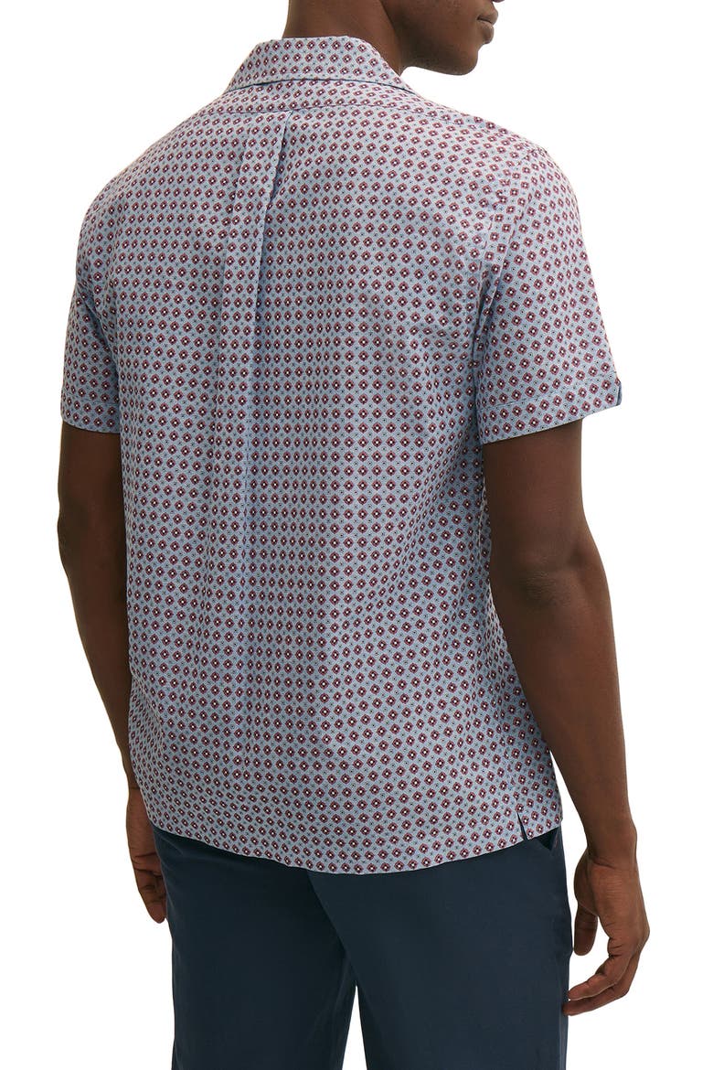 Foulard Linen & Cotton Camp Shirt, Alternate, color, FOULARD