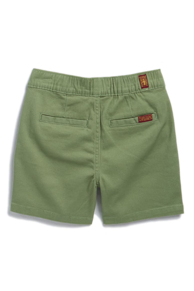 Kids' Crinkle Polo & Twill Shorts Set, Alternate, color, HEDGE GREEN