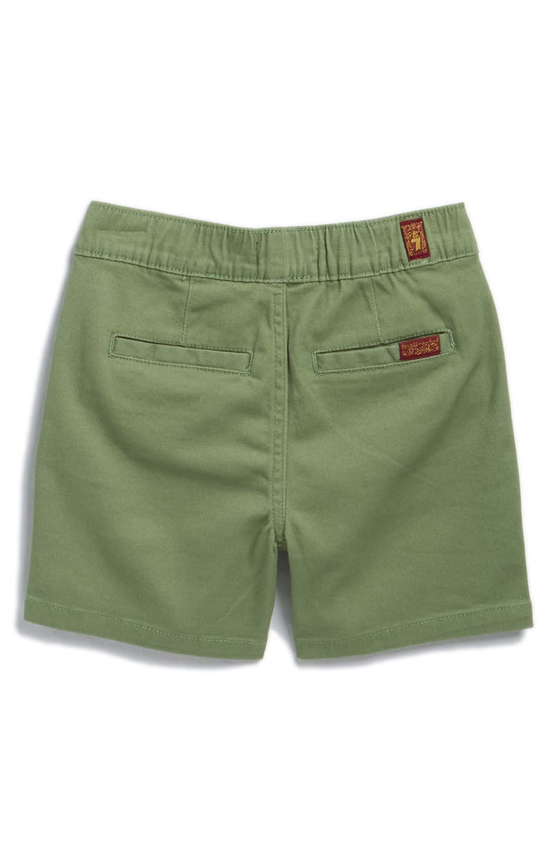 7 For All Mankind Kids' Crinkle Polo & Twill Shorts Set, Alternate, color, Hedge Green