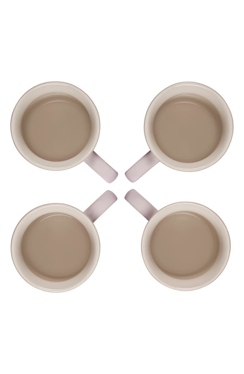 Le Creuset Set of Four 14-Ounce Stoneware Mugs, Alternate, color, Shallot