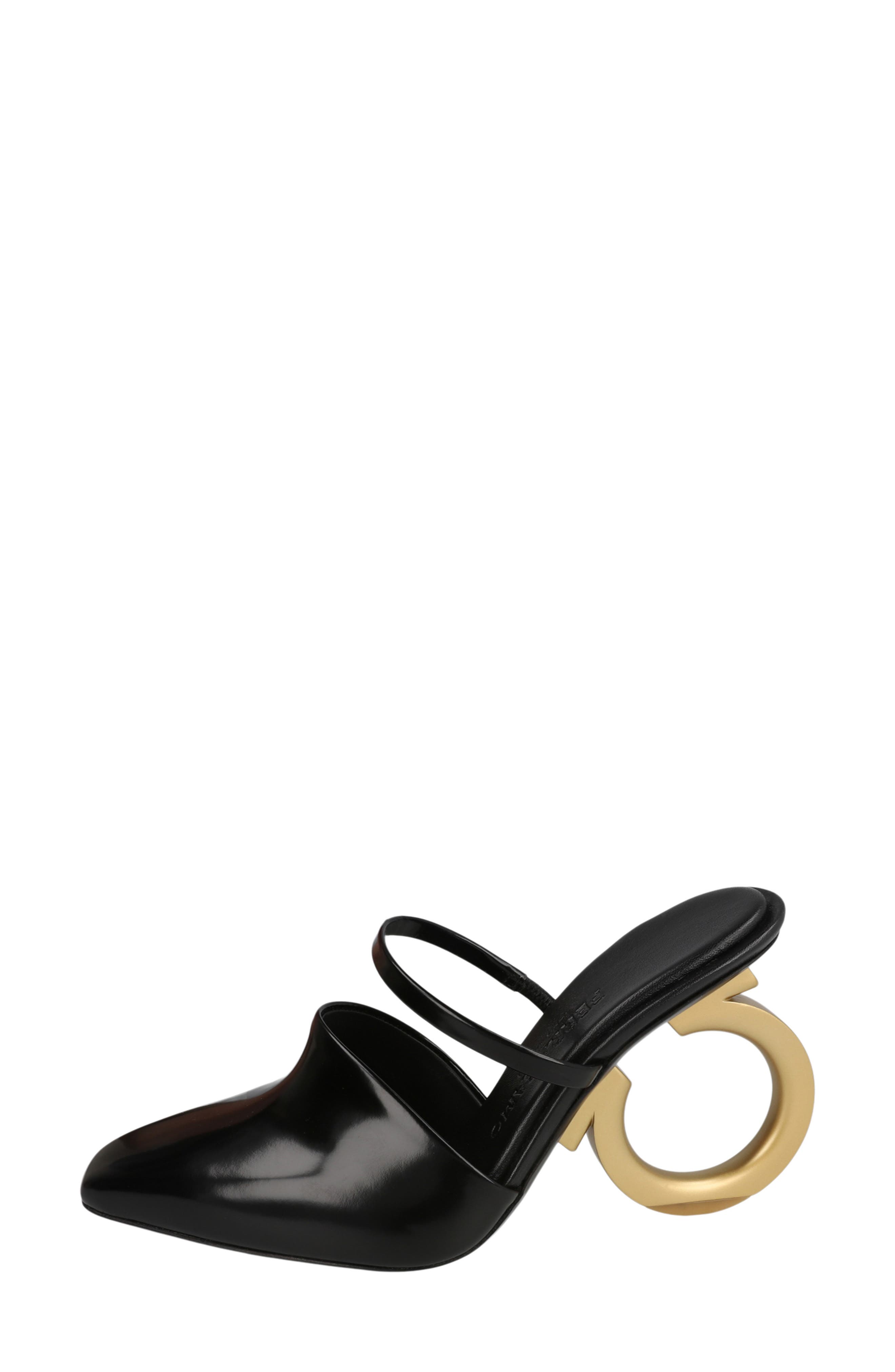 FERRAGAMO Gancini Heel Mule Pump, Alternate, color, 