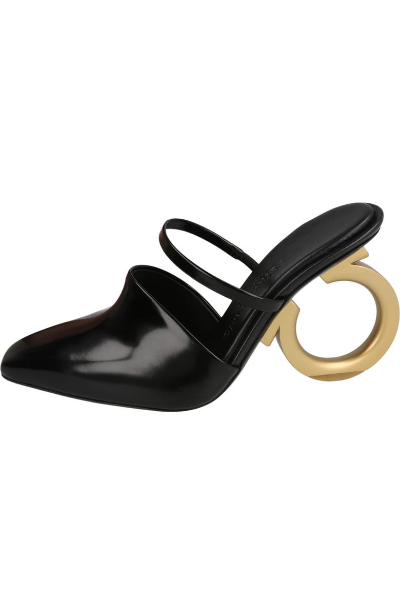FERRAGAMO Gancini Heel Mule Pump, Alternate, color,