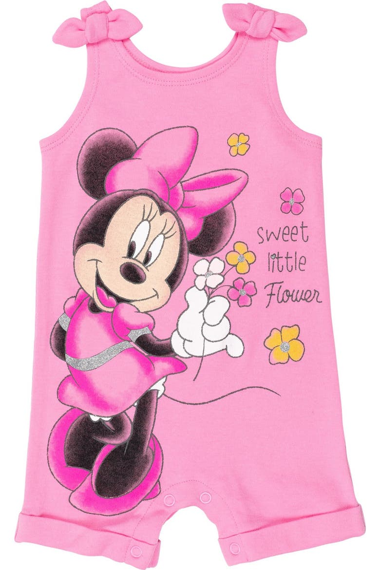 Minnie Mouse Sleeveless Romper and Headband Set, Alternate, color, Minnie Pink
