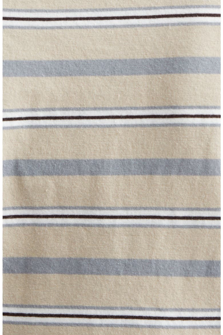 Kenzie Cotton T-Shirt, Alternate, color, ALMOND STRIPE