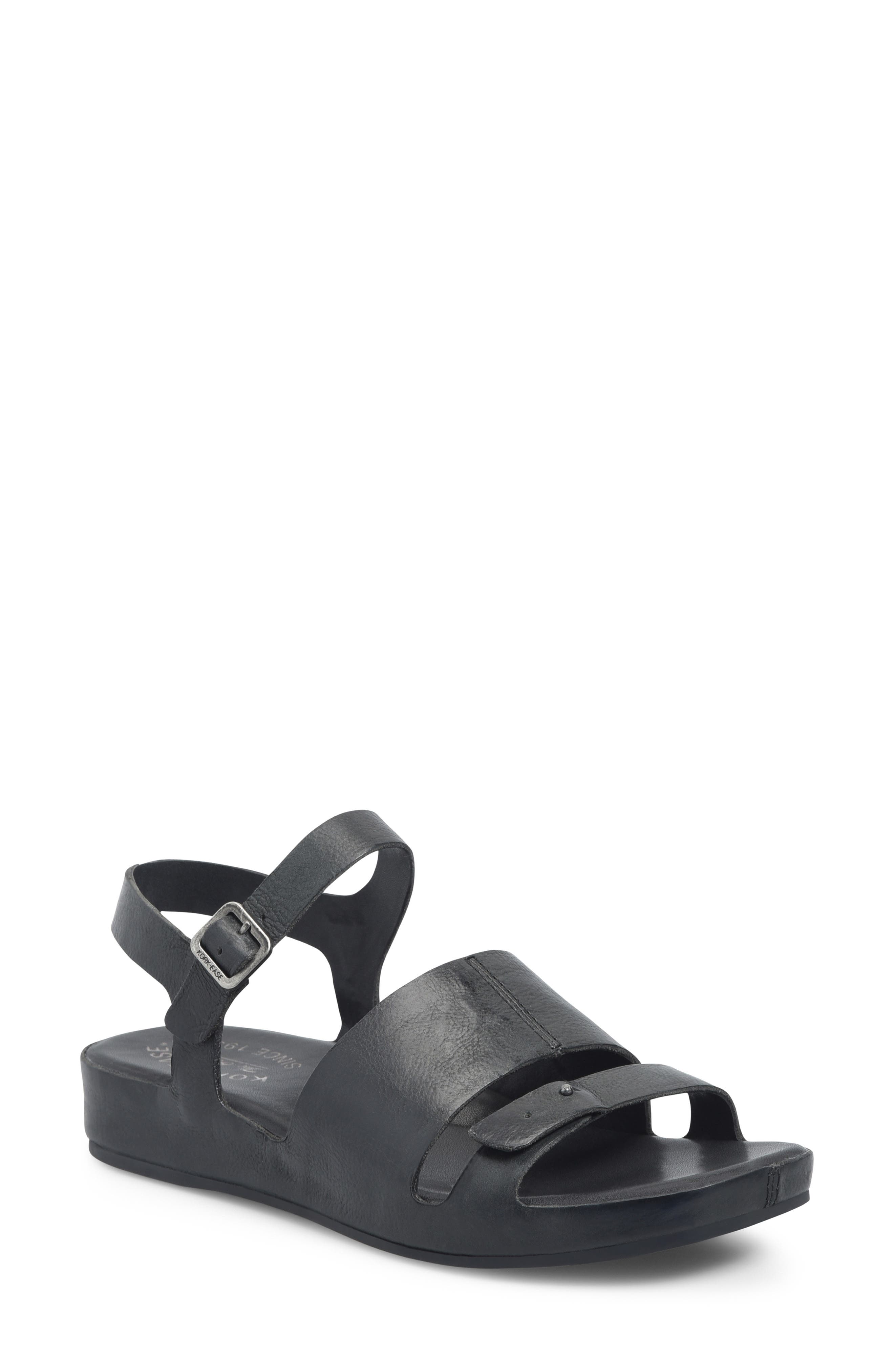 Kork-Ease<sup>®</sup> Mona Sandal, Main, color, Black Leather