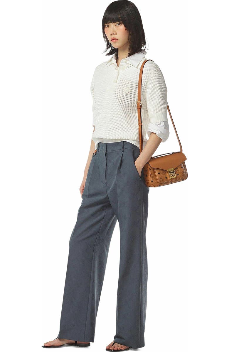 MCM Tracy Crossbody in Visetos, Alternate, color, Cognac