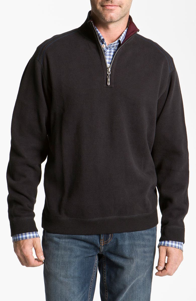 Tommy Bahama 'Flip Side Pro' Reversible Half Zip Pullover, Main, color,