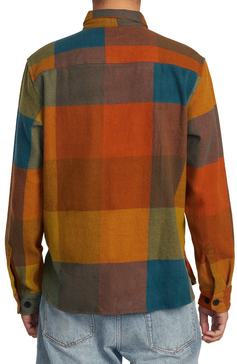 RVCA Flannel Button-Up Shirt, Alternate, color, 