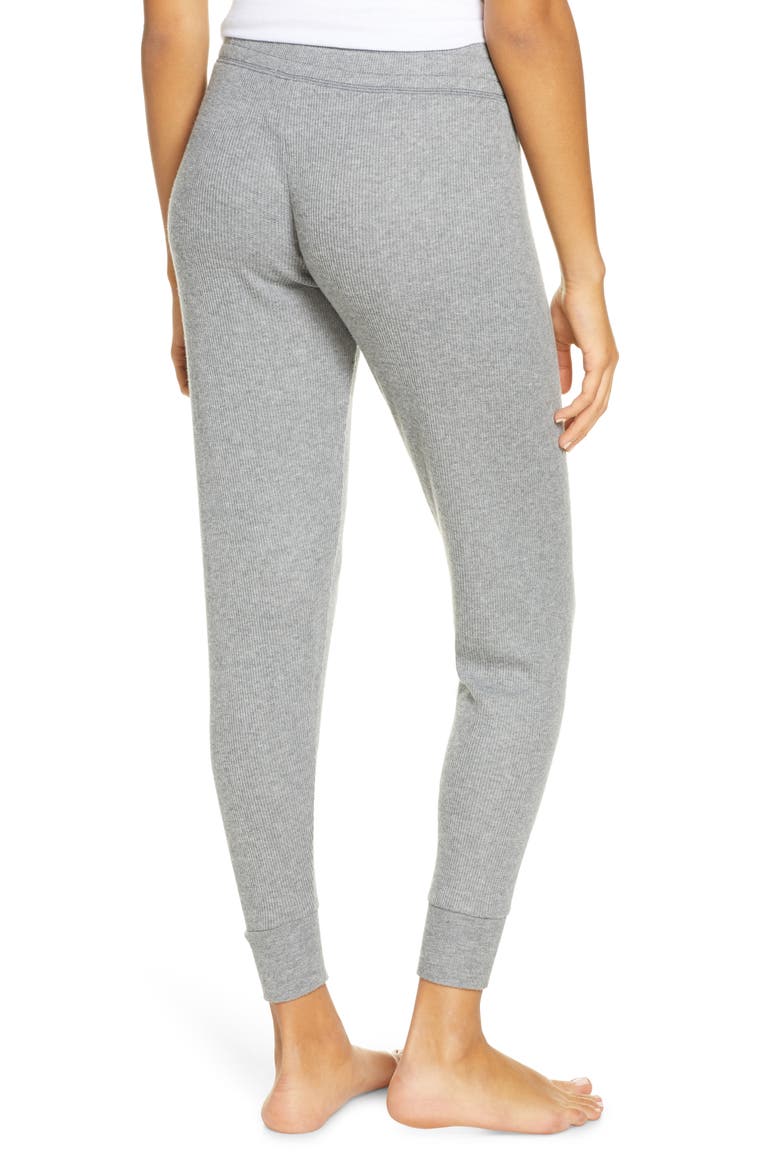 Peachy Ribbed Lounge Pants, Alternate, color, HEATHER GREY