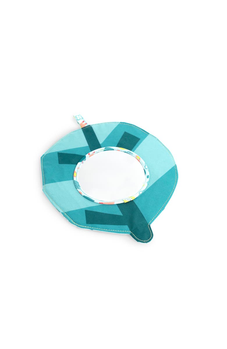 Miniland Feel to Learn Baby Crinkle Mirror, Main, color, Blue-Green