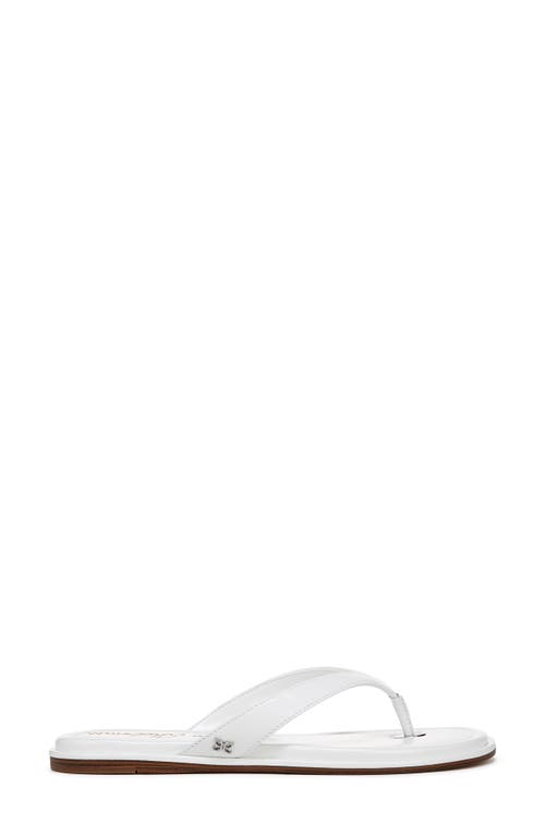 Sam Edelman Remi Flip Flop In Prism White