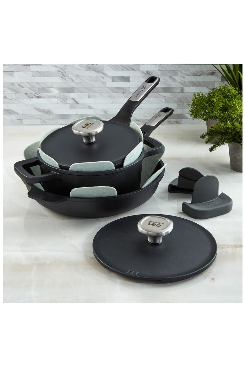 Leo Phantom 5-Piece Cookware Set, Alternate, color, BLACK