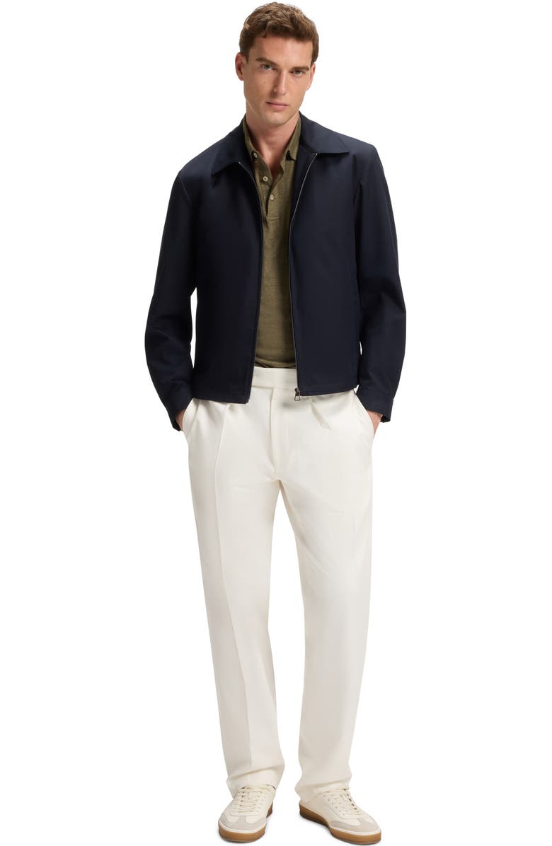 BOSS x Beckham Parris Linen Polo, Alternate, color, Medium Green