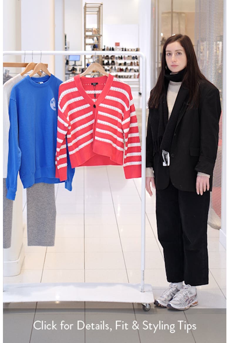 Geneva Stripe Cotton Cardigan video