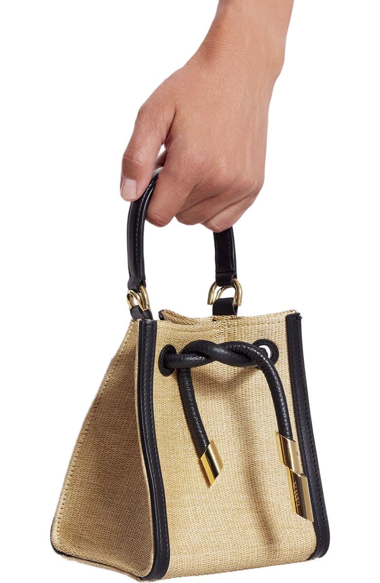 Lanvin Sequence Hobo Nano Raffia Bag, Alternate, color,