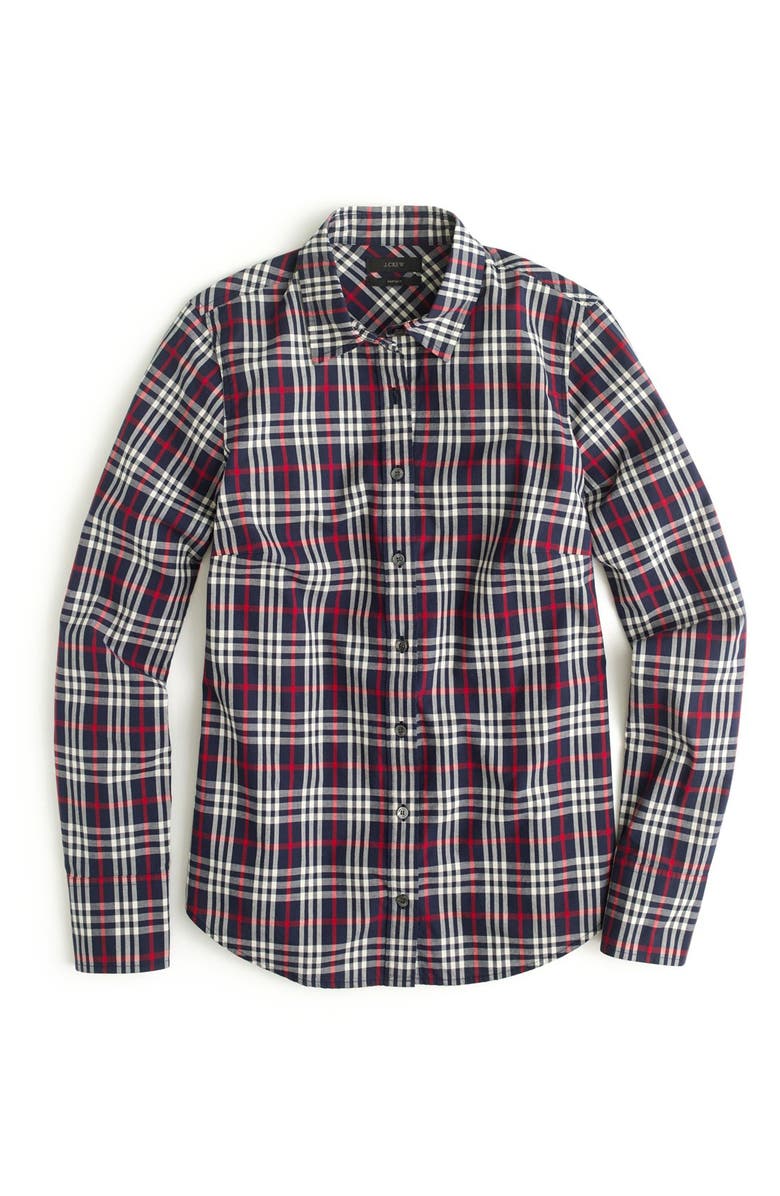 J.CREW FACTORY J.Crew Perfect Plaid Shirt, Alternate, color,