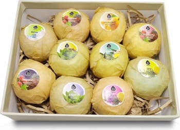 10 Pcs of Handmade, Natural and Organic Bath Bombs