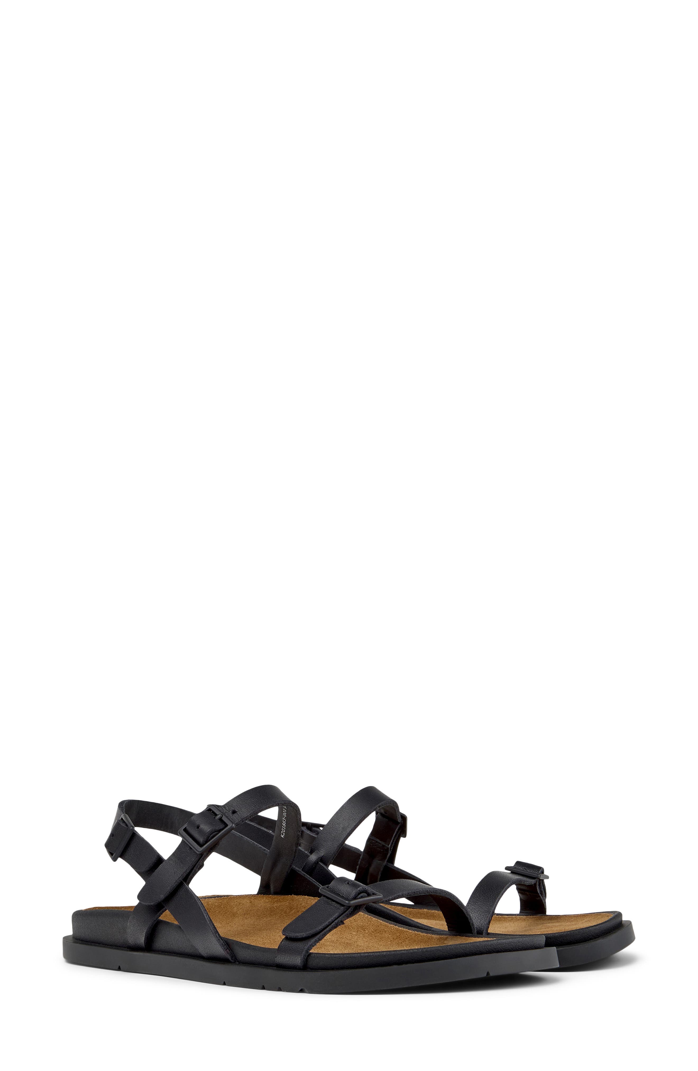 Camper Lluc Sandal, Main, color, Black