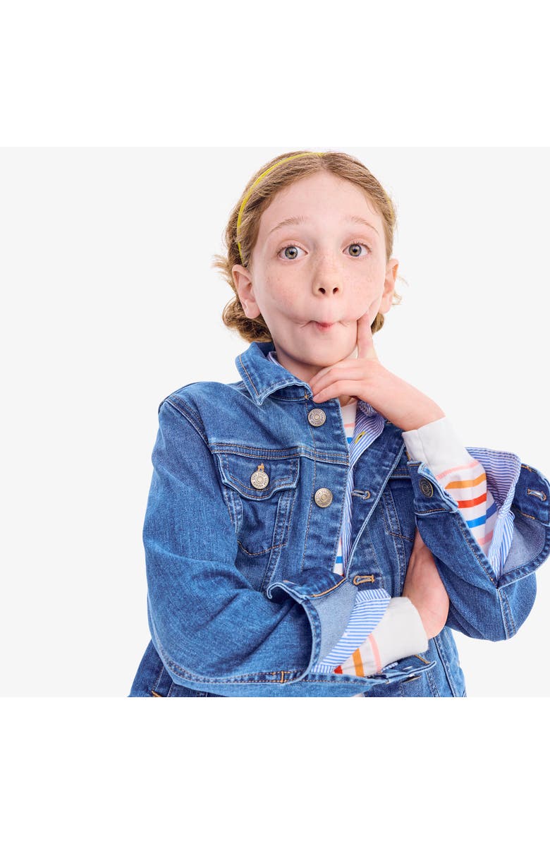 Primary Kids Denim Jacket, Alternate, color, Classic Wash