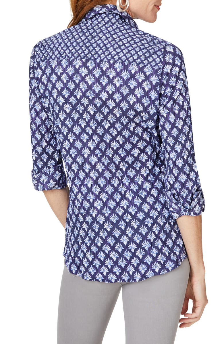 Foxcroft Zoey Cotton Button-Up Shirt, Alternate, color, 