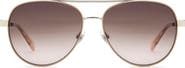 Fossil 58mm Gradient Pilot Sunglasses