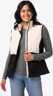 Mobile Warming Women's Natural Down Hybrid Heated Vest
