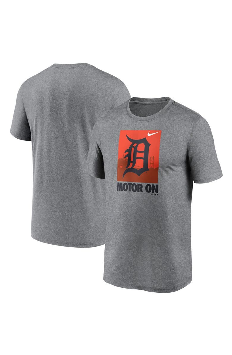 Nike Men's Nike Heathered Gray Detroit Tigers Local Logo Legend T-Shirt, Main, color,
