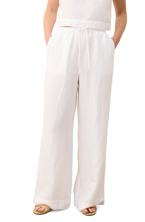 Marine Layer Linen Blend Wide Leg Pants