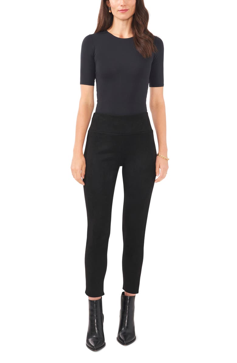 Vince Camuto Wide Waistband Leggings, Alternate, color, 