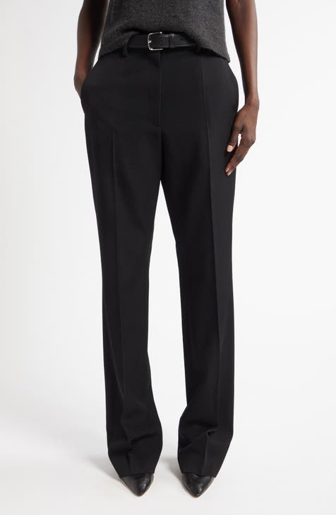 LIDNM（リドム）の「WOOL BACKSATIN STRAIGHT SLACKS（スラックス）」 - WEAR