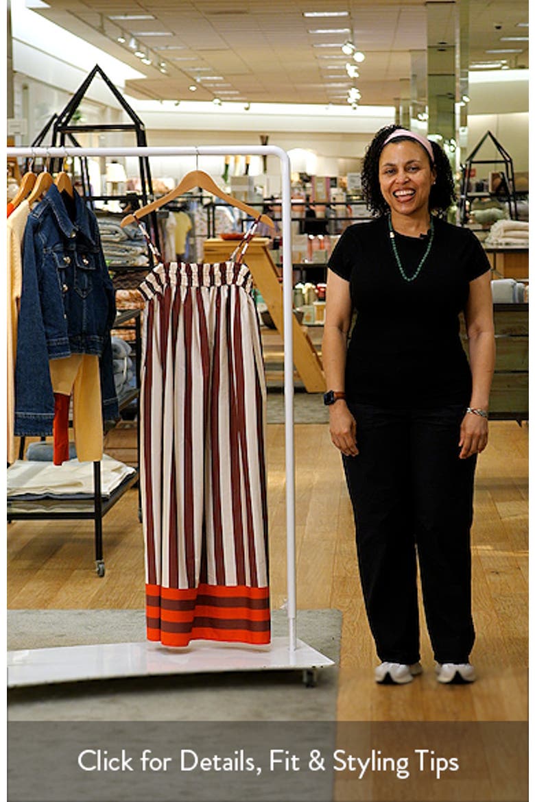 Stripe Ruffle A-Line Maxi Dress video