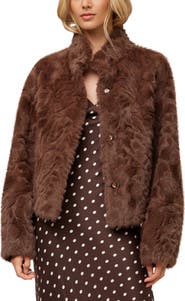 FIFTEEN TWENTY Mackenzie Reversible Faux Fur Coat