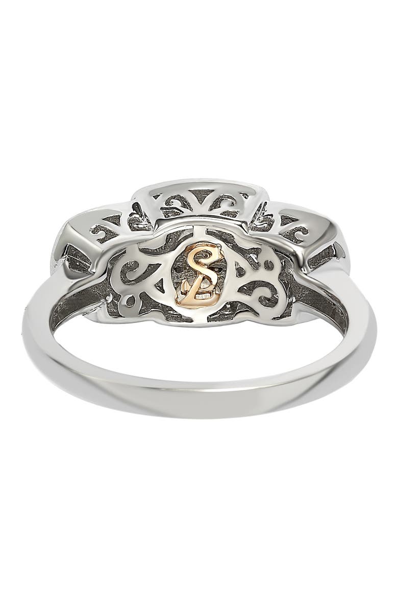 Sterling Silver CZ Bridal Ring, Alternate, color, WHITE