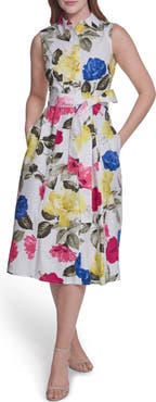 Calvin Klein Sleeveless Cotton Shirtdress