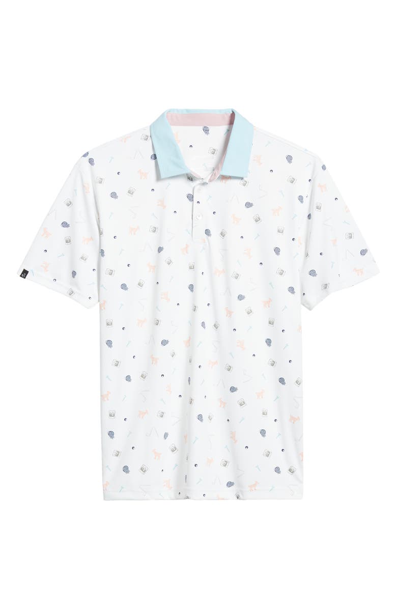 Swannies Amendt Print Golf Polo, Alternate, color, 