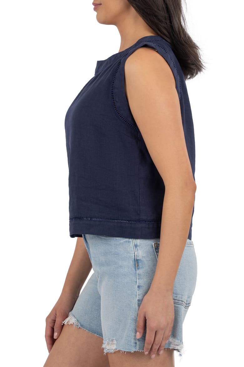 Joanne Sleeveless Top, Alternate, color, INK BLUE
