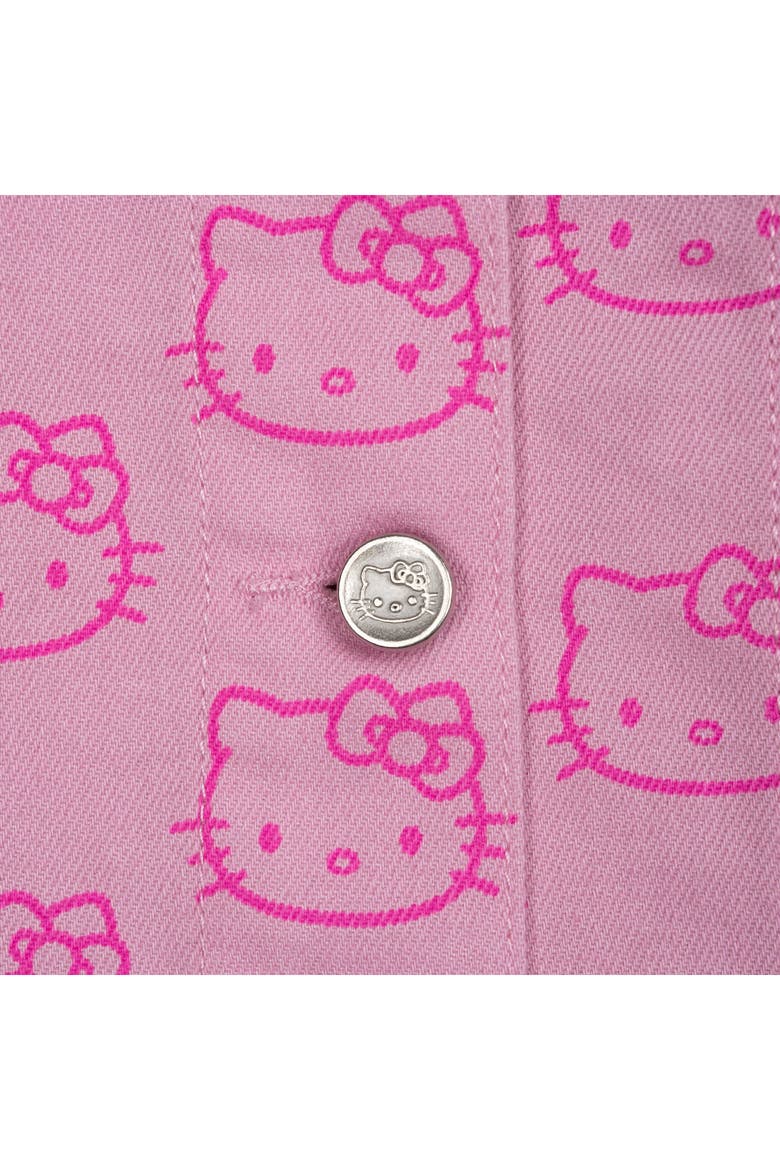Denim Jacket, Alternate, color, Hello Kitty Pink