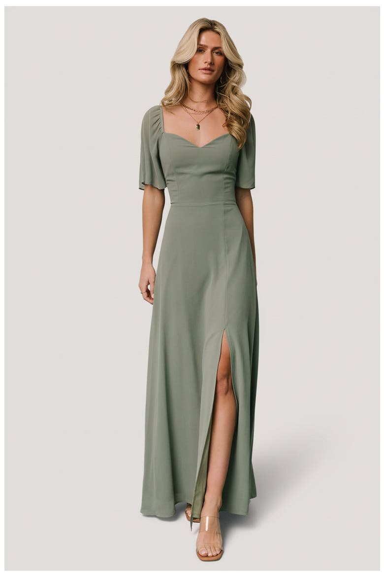 Sierra Sweetheart Maxi Dress, Main, color, Eucalyptus
