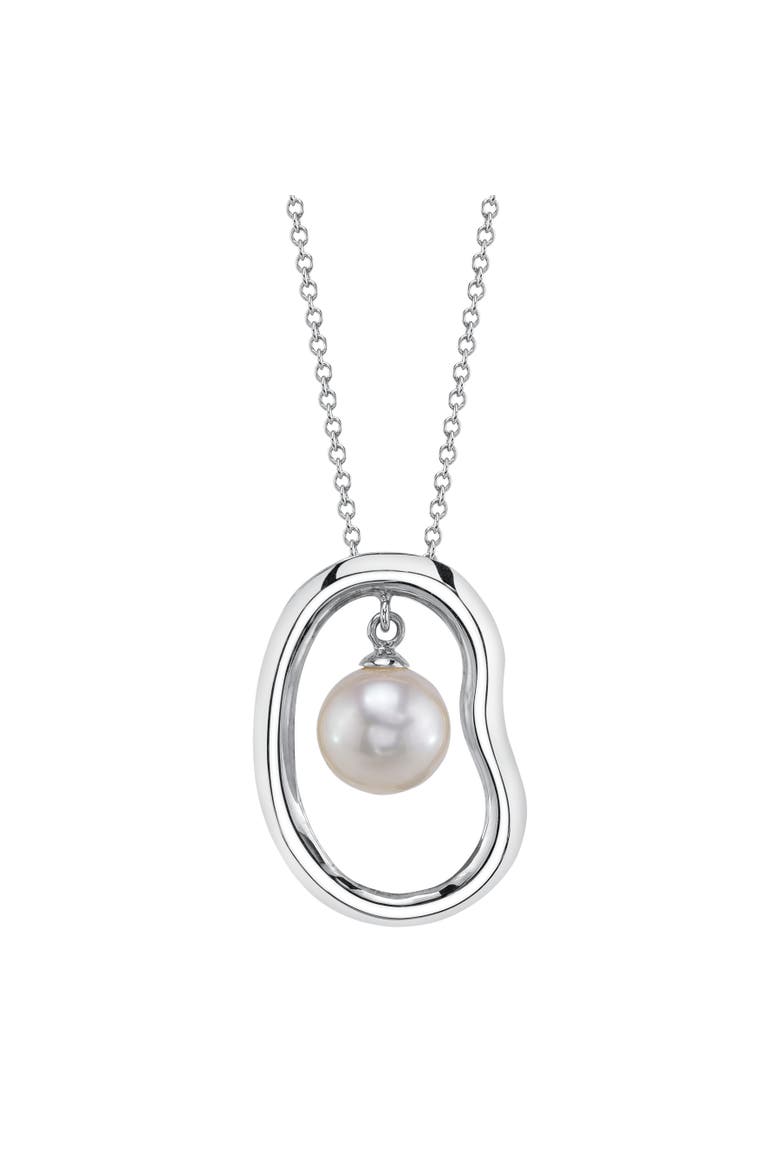 Freshwater Pearl Lennon Pendant, Main, color, Sterling Silver