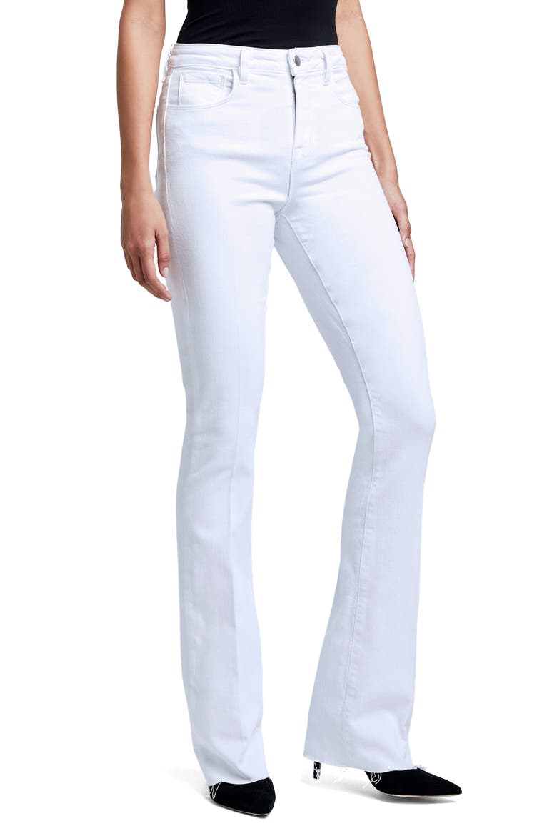 Ruth High Rise Straight Leg Jeans, Alternate, color, BLANC
