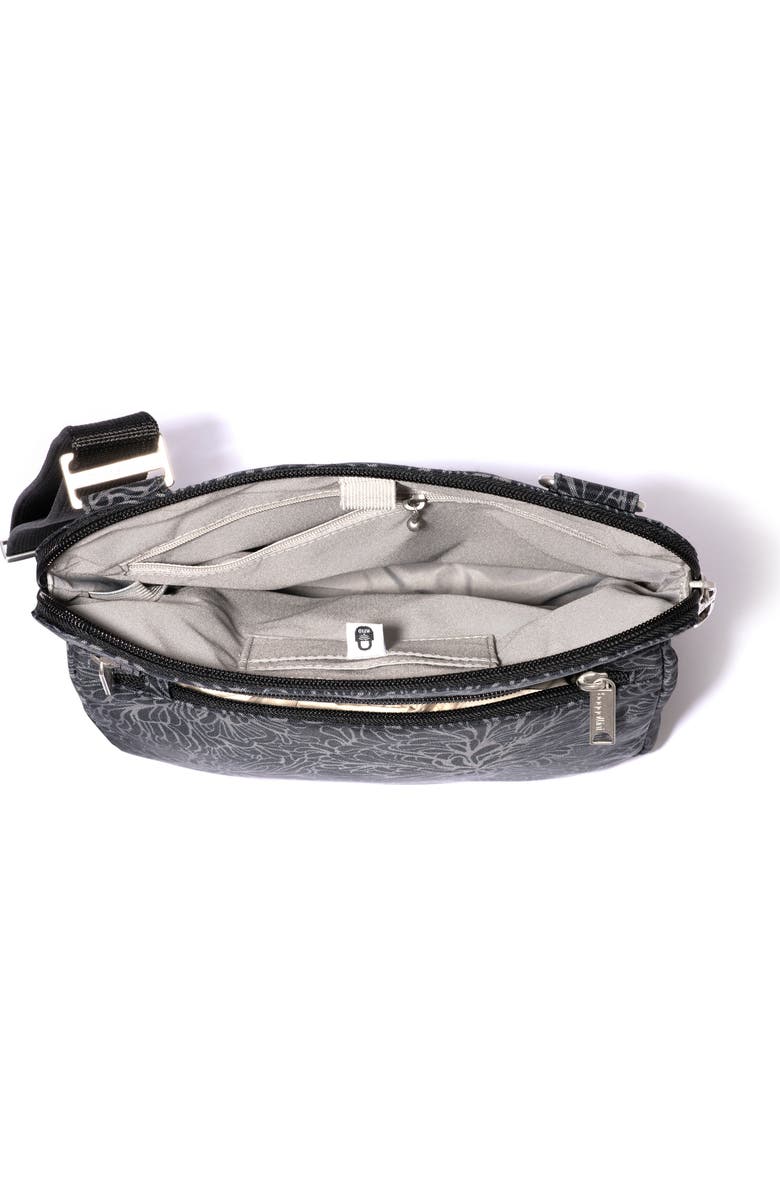 BAGGALLINI Securtex Anti-Theft Large Crossbody Bag, Alternate, color, Midnight Blossom Print