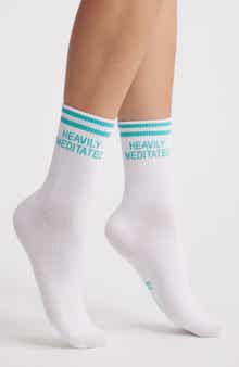 HIGH HEEL JUNGLE Cotton Blend Crew Socks