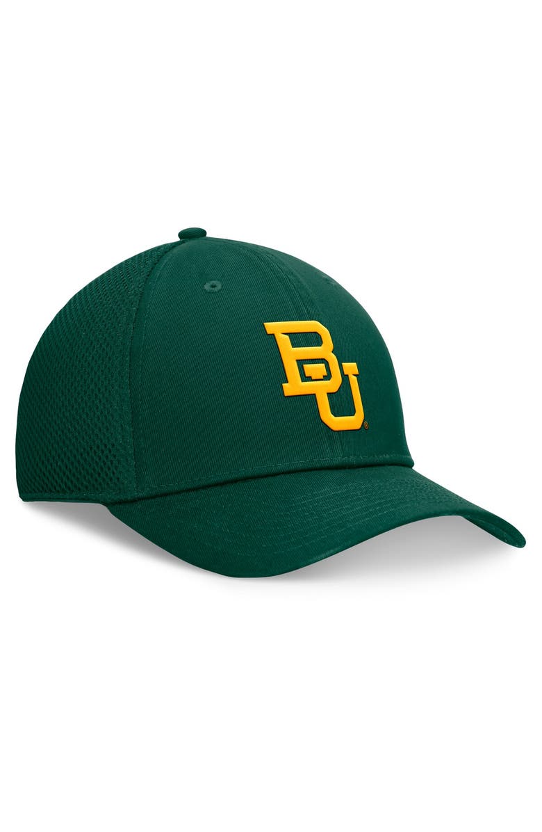TOP OF THE WORLD Men's Top of the World Green Baylor Bears Spacer Flex Hat, Alternate, color, Green