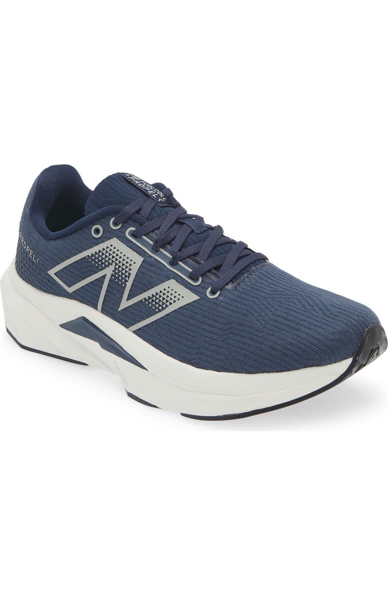 New Balance Gender Inclusive FuelCell Propel v5 Running Shoe, Main, color, Nb Navy/ Light Arctic Grey