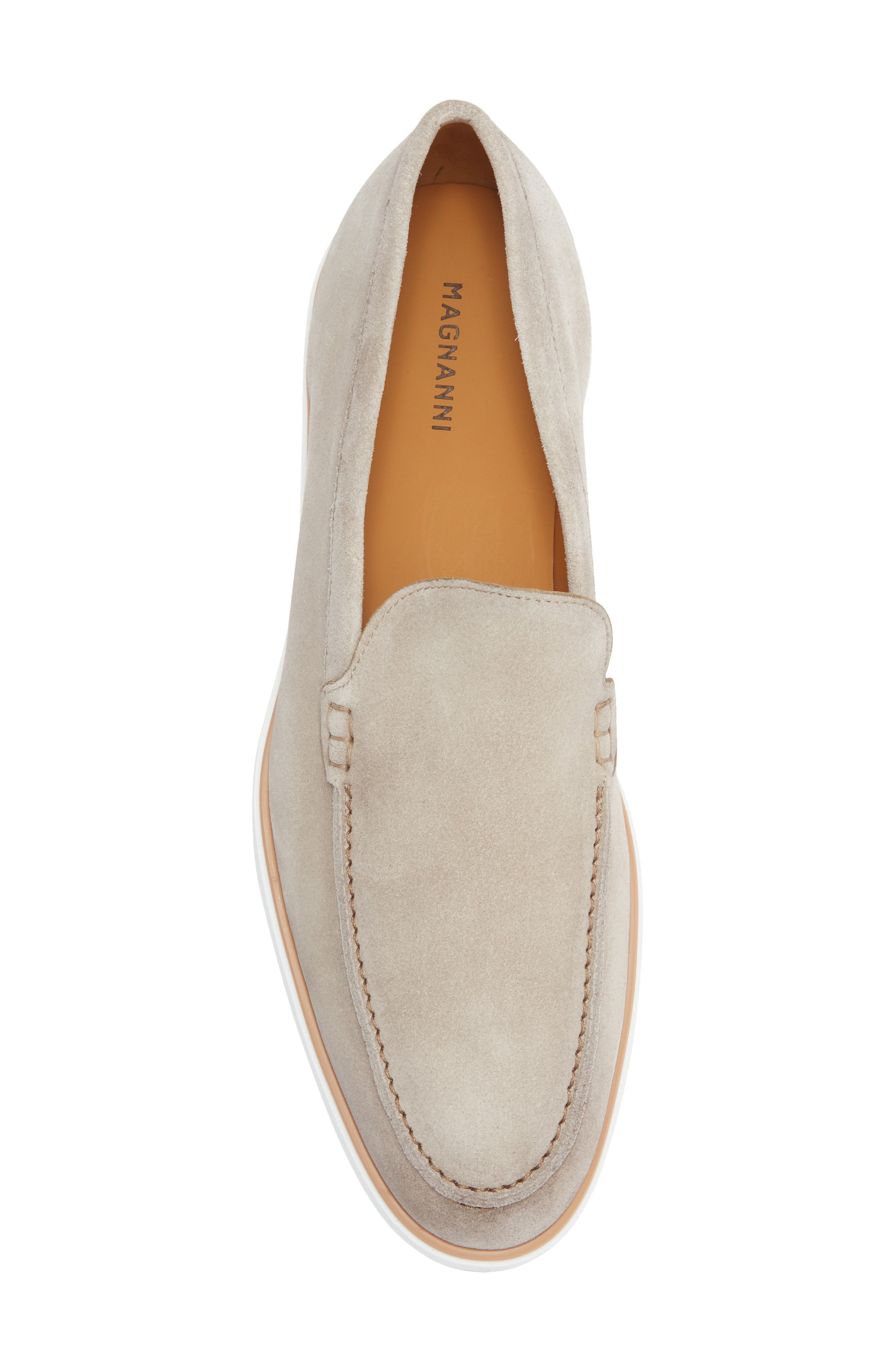 Magnanni Lourenco Waterproof Loafer, Alternate, color, Taupe